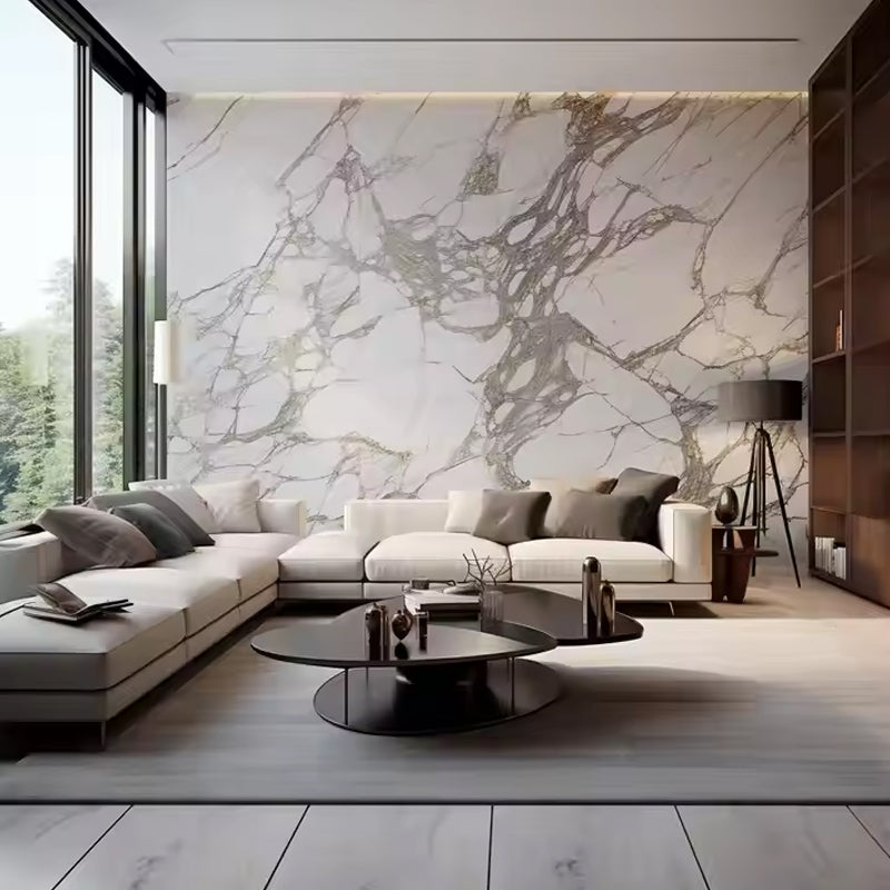 Wall Cladding European Style Spc Wpc Pu Thin Faux Exterior Stone Veneer Panels Marble Wall Panel Interior Wall Board-海智集-