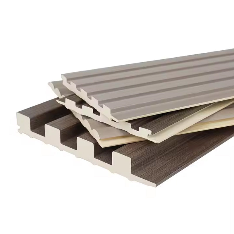 3d Interior PVC Fluted SPC Wall Board Waterproof WPC Wall Panel for Indoor Decoration-海智集-