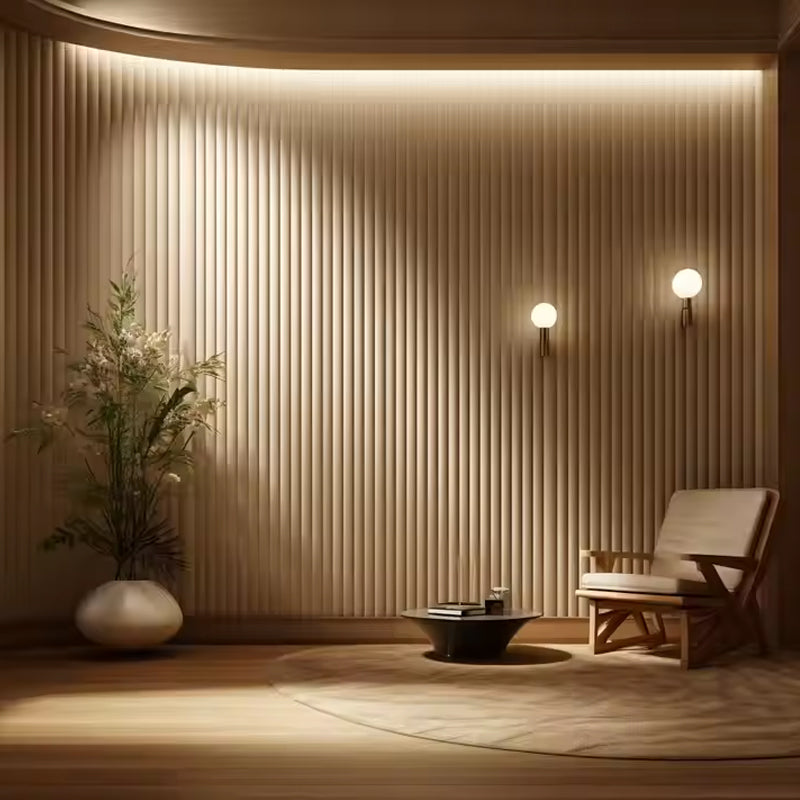 Wooden Cladding Plastic Composite 3D WPC Wall Panel Interior Fluted Covering Board Vinyl DecorativoVinyl Decorativo 3D WPC Wall-海智集-