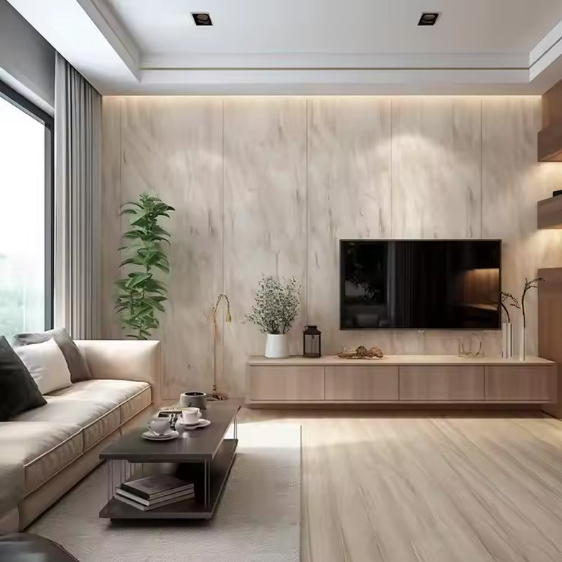 New Tv Panel Texture Marble Stone Pvc Spc Wall Paneling Interior 3d Decorative Wall Panels and Board-海智集-