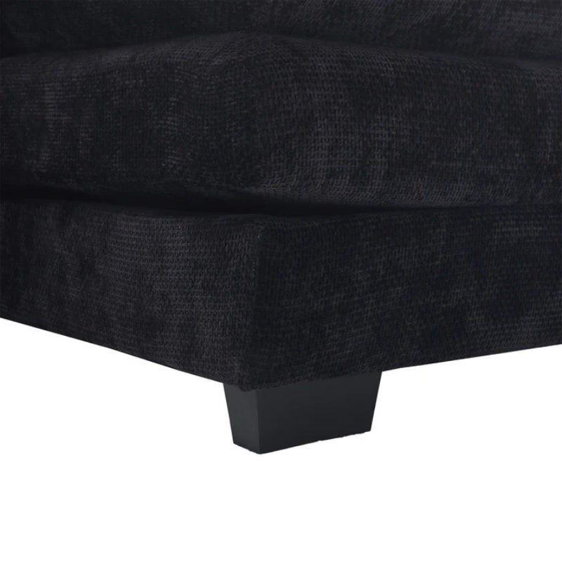 UNITED WE WIN Chenille, high quality sponge filling, solid wood frame, oversized four-seater, U-shaped combination sofa-海智集-Default-