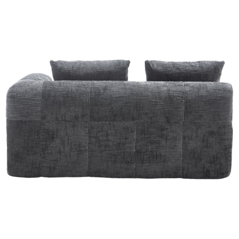 UNITED WE WIN Chenille Loveseat Sofa,Minimalist Modular Couches Sleeper for Living Room Bedroom Apartment Lounge-海智集-Default-
