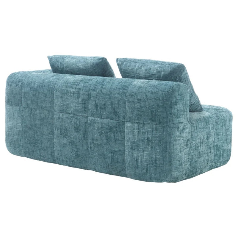 UNITED WE WIN Chenille Loveseat Sofa,Minimalist Modular Couches Sleeper for Living Room Bedroom Apartment Lounge-海智集-Default-