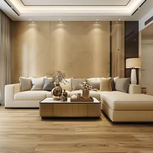 High Quality Indoor WPC Wall Panel Factory Price Wood Waterproof Interior Fabric Material for Decoration-海智集-