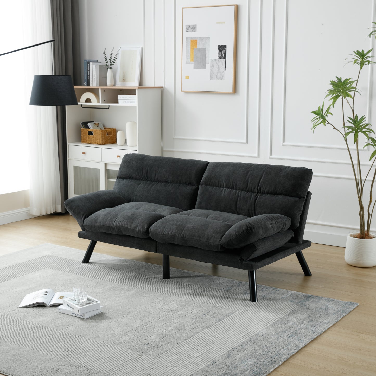 UNITED WE WIN Furniture,Bedroom furniture,Living room furniture,sofa with thick cushion,Sofa bed,Sleeper sofa with metal feet.