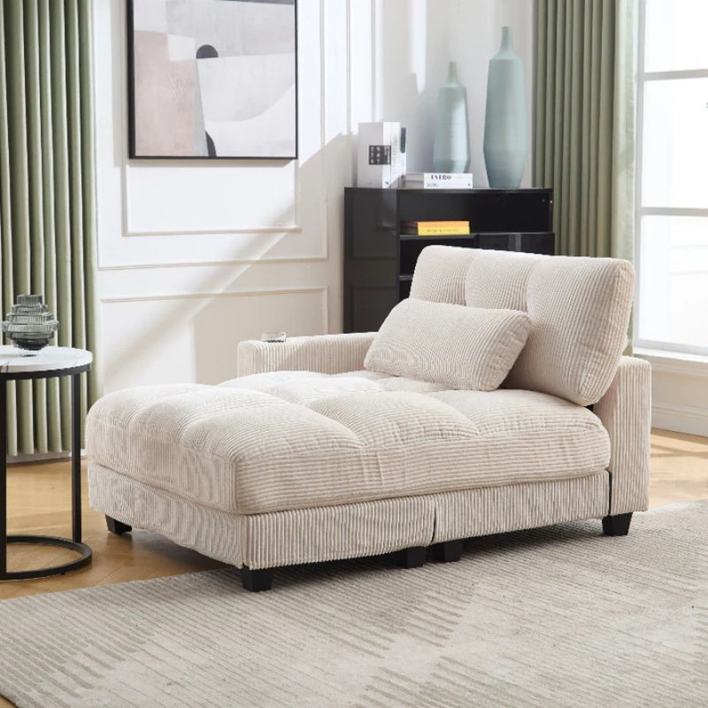 UNITED WE WIN Sleeper Sofa Couch Bed,Oversized Chaise Lounge Chair Cozy Cloud Couch-海智集-Default-