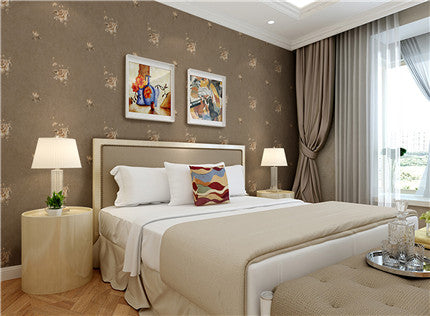 Backyard flowers Wallpaper: Interpreting the leisurely style of a European-style country bedroom-海智集-
