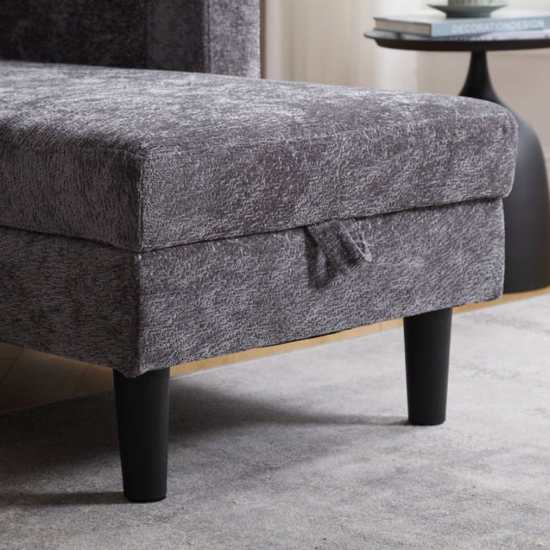 UNITED Sectional Sofa Reversible Sectional Sleeper Sectional Sofa with Storage Chaise-海智集-Default-