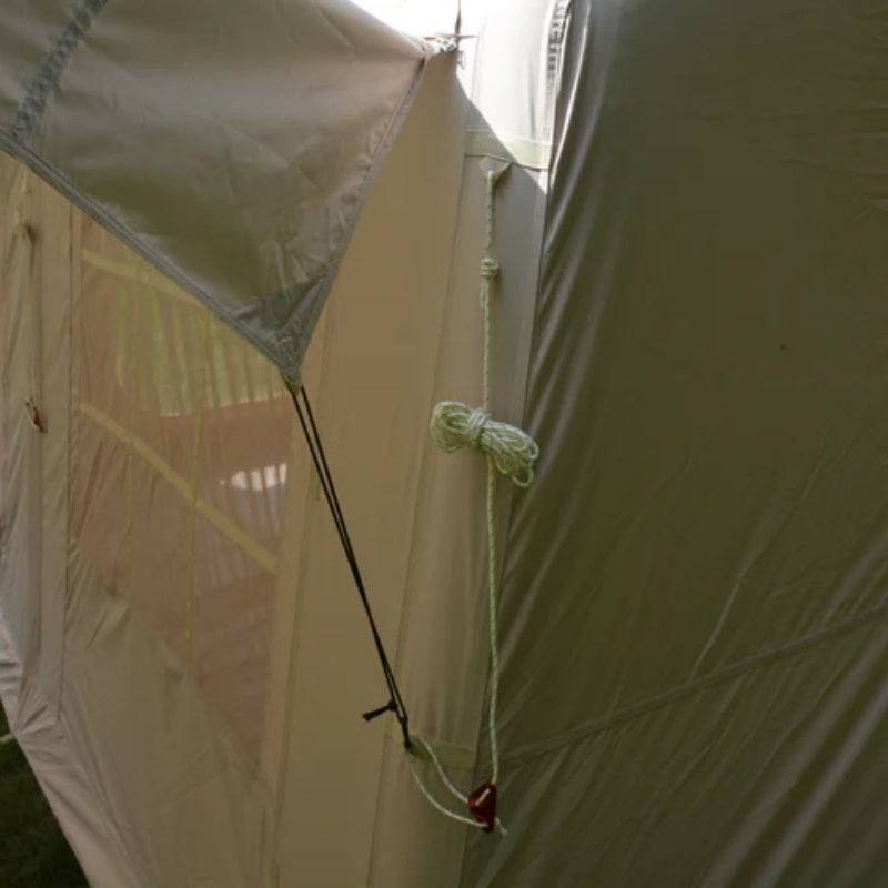 9.8 x13ft with canopy, Inflatable Camping Tents with Hand Pump, Air Glamping Tents, Easy Setup Waterproof and Windproof Blow up Tent Beige-海智集-Default-
