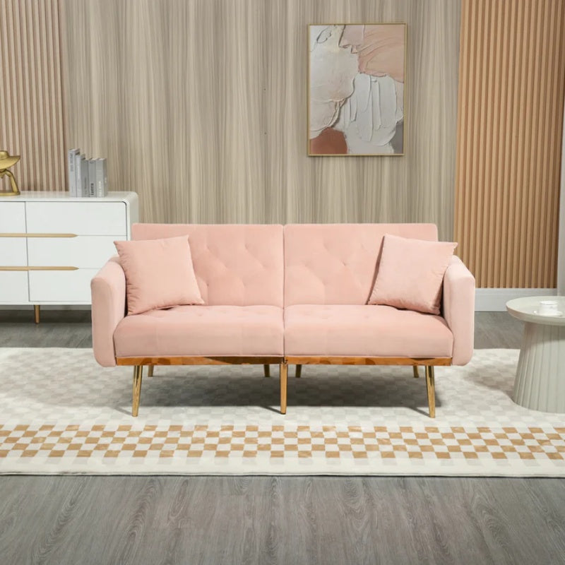 COOLMORE Velvet Sofa , Accent sofa .loveseat sofa with metal feet-海智集-Default-