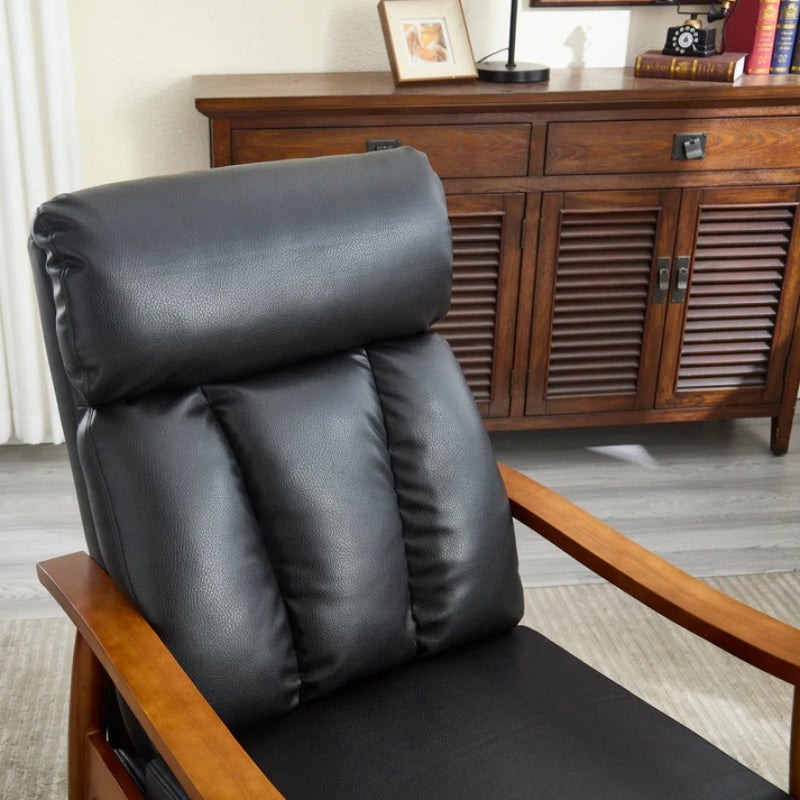 COOLMORE Wood Frame Armchair, Modern Accent Chair Lounge Chair for Living Room-海智集-Default-