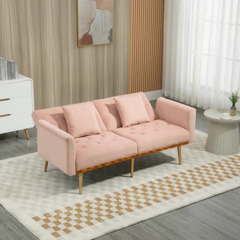 COOLMORE Velvet Sofa , Accent sofa .loveseat sofa with metal feet-海智集-Default-