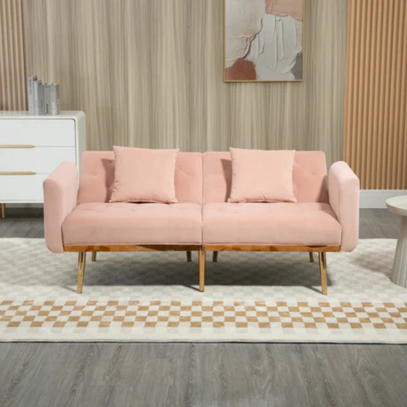 COOLMORE Velvet Sofa , Accent sofa .loveseat sofa with metal feet-海智集-Default-