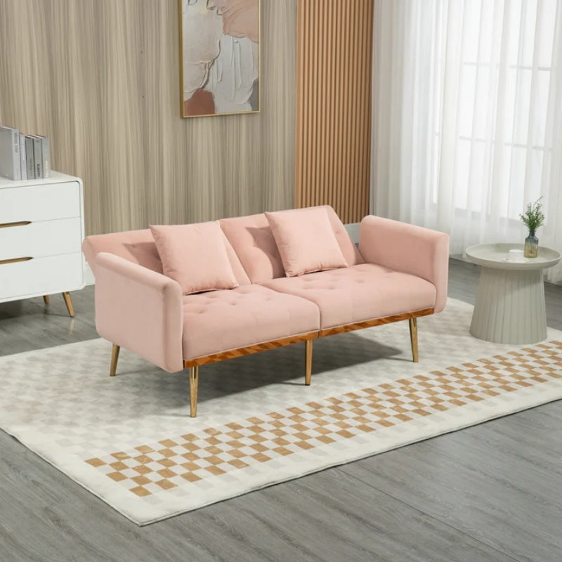 COOLMORE Velvet Sofa , Accent sofa .loveseat sofa with metal feet-海智集-Default-