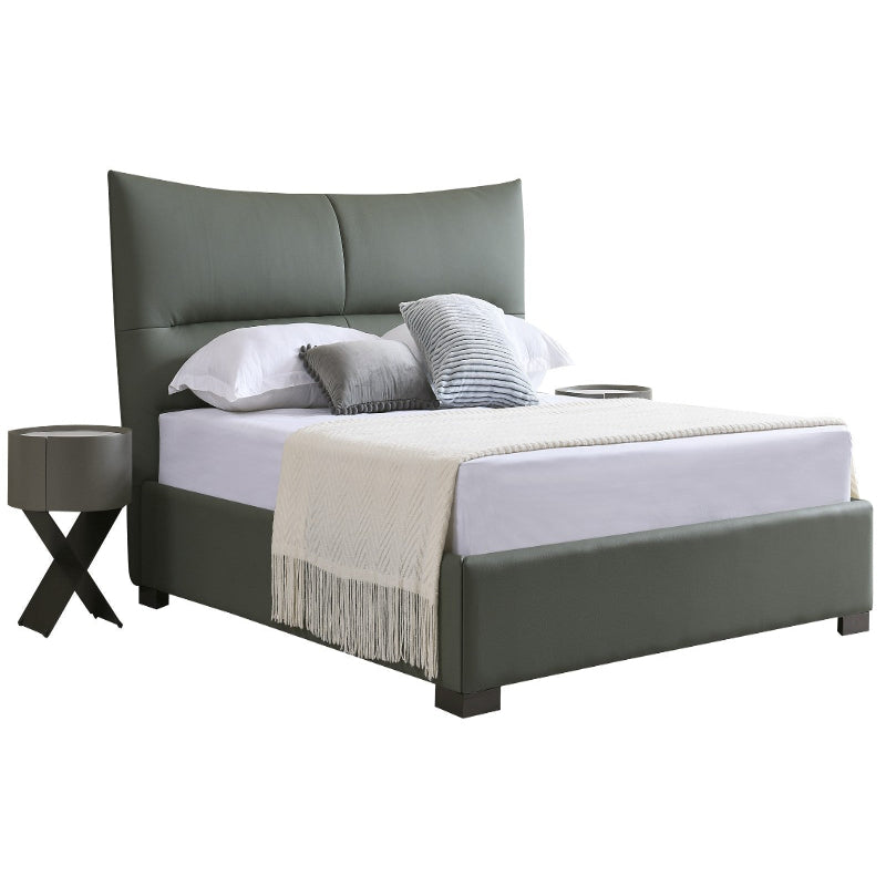Jinxuan Series Jinxuan GINSON Genuine Leather Bed, Modern and simple Italian light Luxury High-end solid Wood soft Package XF-26# (Including bed board but excluding bedside table)-海智集-
