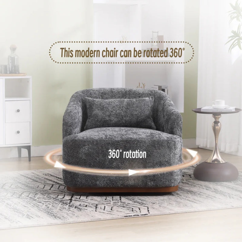COOLMORE Contemporary Designed Velvet Fabric Upholstered Accent/Dining Chair Beige Teddy Armchair Set of 2-海智集-Default-