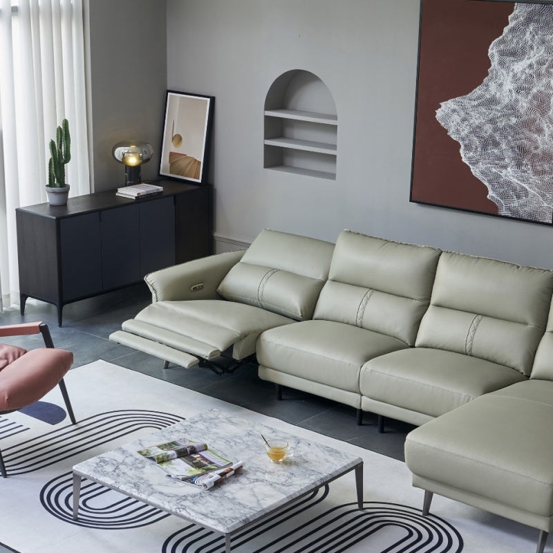 Luo LAN Series Leather Sofa, Italian Light Luxury Four-seater G40-海智集-