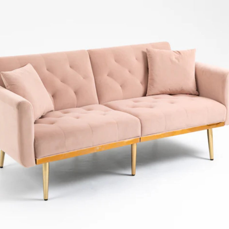 COOLMORE Velvet Sofa , Accent sofa .loveseat sofa with metal feet-海智集-Default-