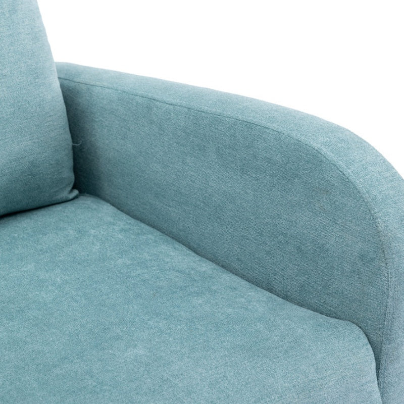 COOLMORE Rocking Chair Upholstered Mid Century Modern Rocker Oversized Wingback Armchair for Living Room-海智集-Default-
