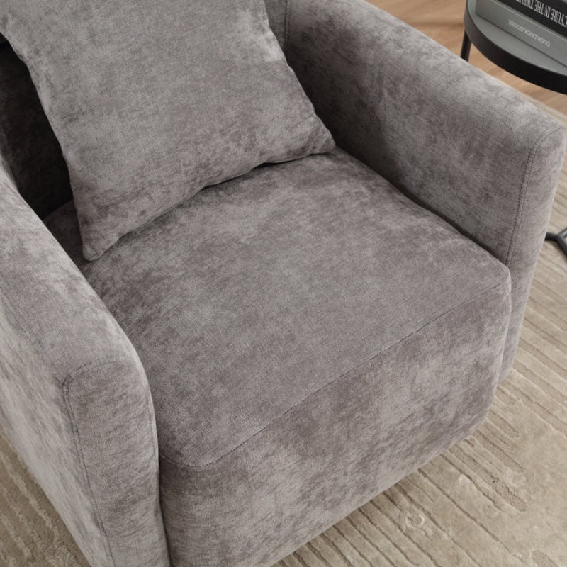 COOLMORE 360 degree rotation design, multi-gear adjustment backrest, soft and comfortable chenille fabric, ergonomic design of the living room chair-海智集-Default-