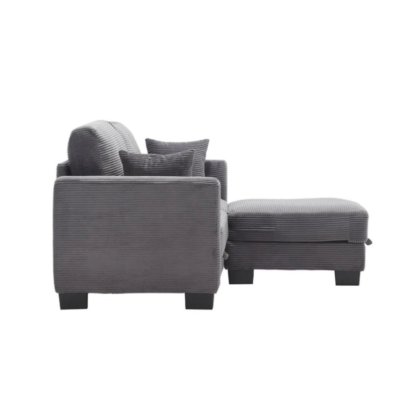 UNITED Modular Sectional Sofa L Shaped Modular Couch with Reversible Chaise Modular Sofa Sectional Couch with Storage Seats-海智集-Default-