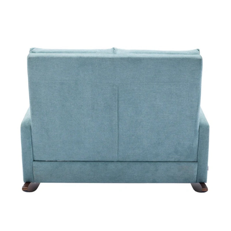 COOLMORE Rocking Chair Upholstered Mid Century Modern Rocker Oversized Wingback Armchair for Living Room-海智集-Default-