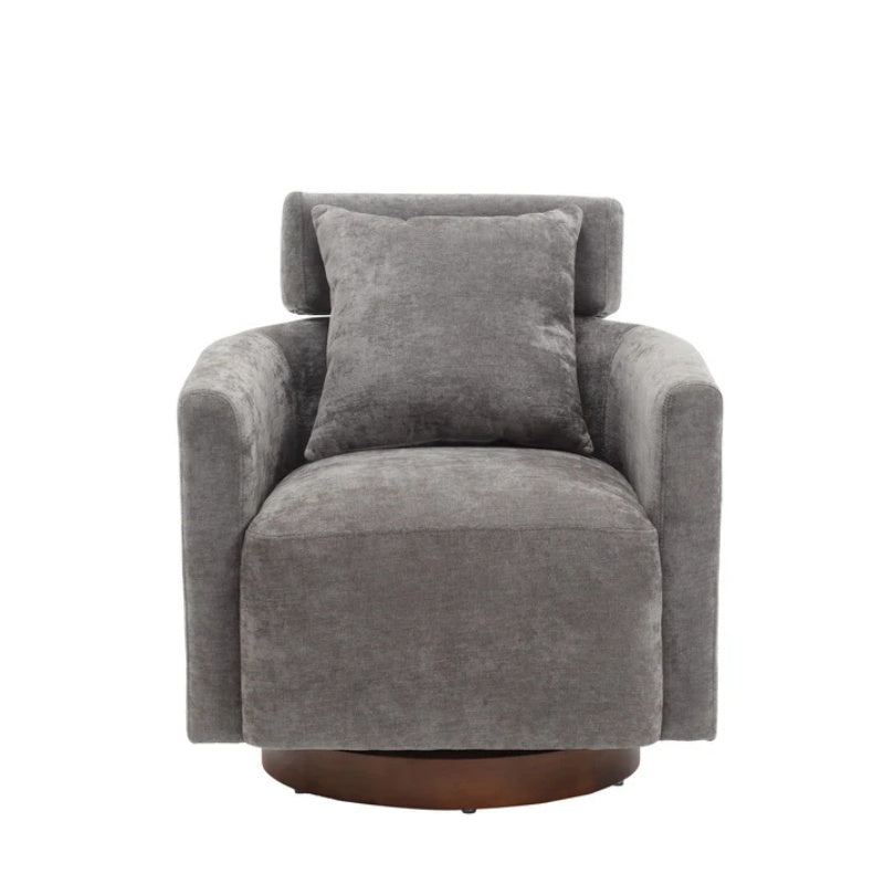 COOLMORE 360 degree rotation design, multi-gear adjustment backrest, soft and comfortable chenille fabric, ergonomic design of the living room chair-海智集-Default-
