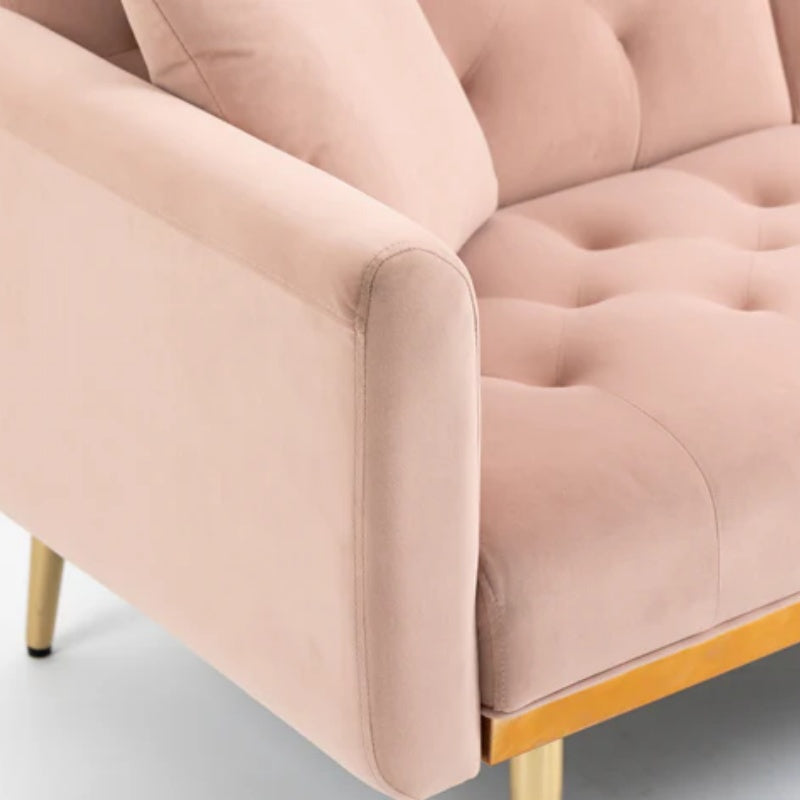 COOLMORE Velvet Sofa , Accent sofa .loveseat sofa with metal feet-海智集-Default-