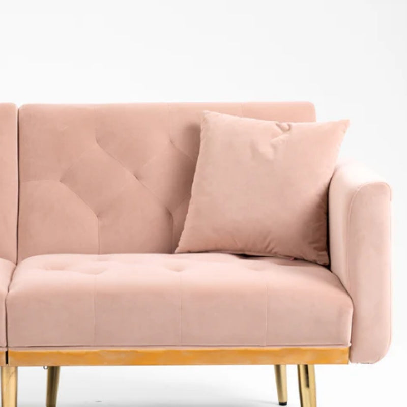 COOLMORE Velvet Sofa , Accent sofa .loveseat sofa with metal feet-海智集-Default-