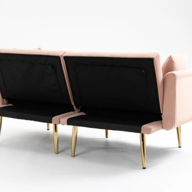 COOLMORE Velvet Sofa , Accent sofa .loveseat sofa with metal feet-海智集-Default-