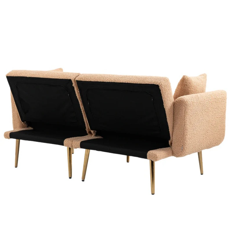 COOLMORE Velvet Sofa , Accent sofa .loveseat sofa with metal feet-海智集-Default-
