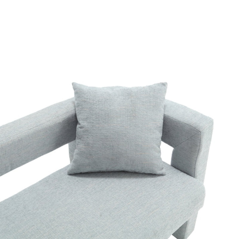 Modern Chenille Loveseat Sofa, Comfy Upholstered 2-Seater Sofa, Mint Green, Chenille, 51.18'' H x 23.62'' W x 25.59'' D-海智集-Default-