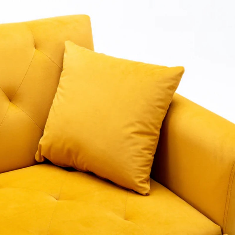 COOLMORE fashionable and classic style chaise lounge chair / accent chair for Living Room, bedroom (Mango Velvet)-海智集-Default-