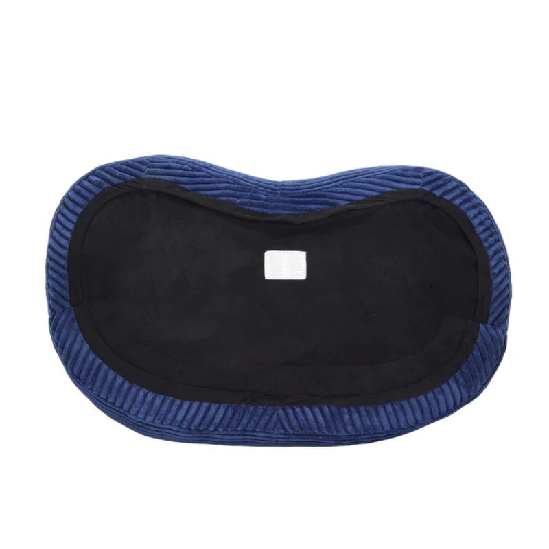Bean Bag Sofa Lazy Sofa Durable Comfort Lounger High Back Chair for Adults and Kids, Indoor & Outdoor, Navy Corduroy-海智集-Default-
