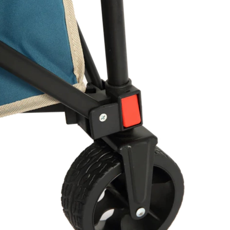 Folding Wagon Carts,Folding Wagon Cart with All Terrain Wheels,Heavy Duty Garden Carts with Adjustable Handle,Outdoor Utility Wagon for Camping Shopping Sports Fishing Blue-海智集-Default-
