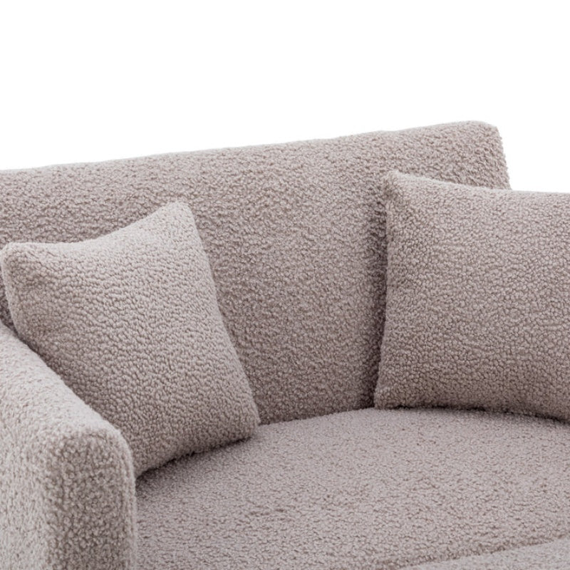COOLMORE fashionable and classic style chaise lounge chair / accent chair for Living Room, bedroom (Grey Teddy)-海智集-Default-