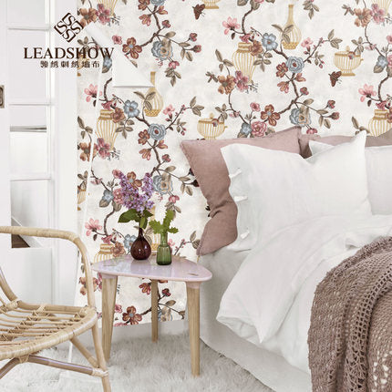 Holiday Rome Wallpaper: A casual space created by embroidered wall fabric-海智集-
