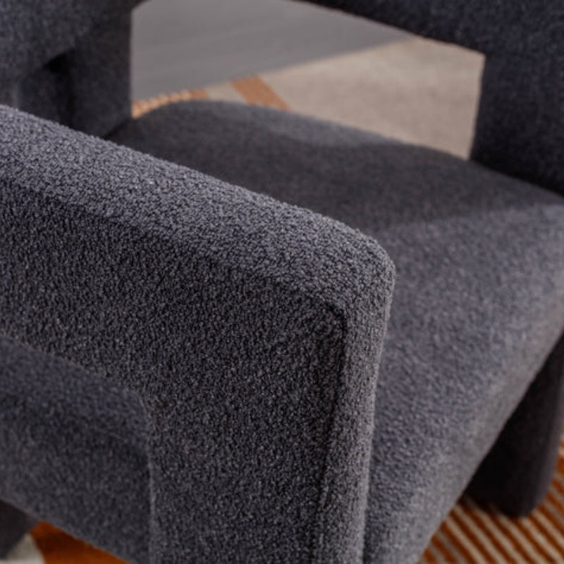 COOLMORE Contemporary Designed Fabric Upholstered Accent/Dining Chair /Barrel Side Chairs Kitchen Armchair for Living Room 2PC/SET-海智集-Default-