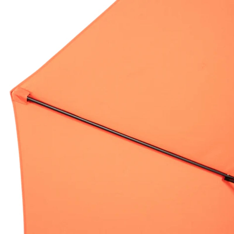 Best Choice Products 10ft Offset Hanging Market Patio Umbrella w/Easy Tilt Adjustment, Polyester Shade, 8 Ribs for Backyard, Poolside - (orange )(No Base)-海智集-Default-