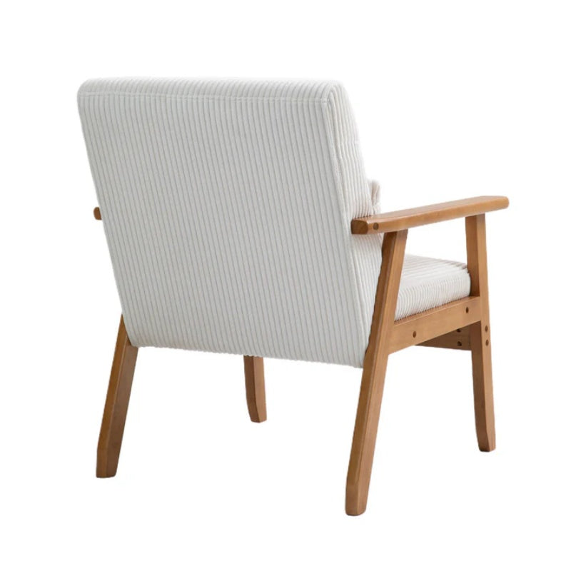 Leisure Chair with Solid Wood Armrest and Feet, Leisure chair, wood frame, velvet, solid rubber wood legs, Mid-Century Modern Accent chair, for Living Room Bedroom Studio chair,Two packs-海智集-Default-