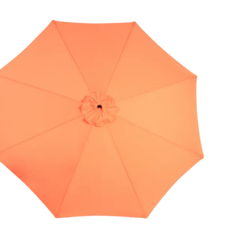 Best Choice Products 10ft Offset Hanging Market Patio Umbrella w/Easy Tilt Adjustment, Polyester Shade, 8 Ribs for Backyard, Poolside - (orange )(No Base)-海智集-Default-