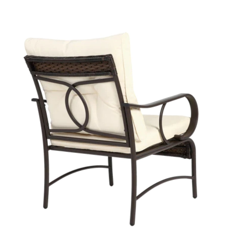 3 Pieces Patio Set Outdoor Wicker Furniture Sets Modern Rattan Chair Conversation Sets with Coffee Table-海智集-Default-