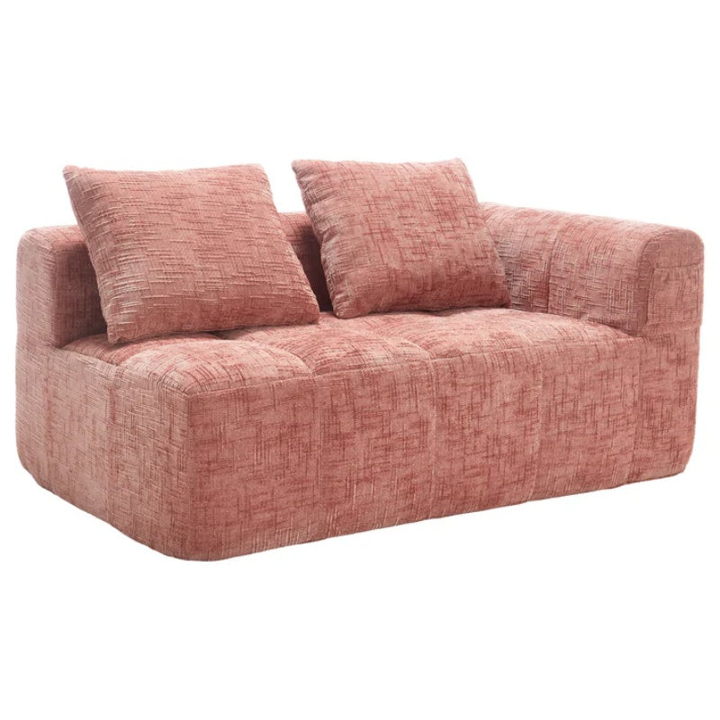 UNITED WE WIN Chenille Loveseat Sofa,Minimalist Modular Couches Sleeper for Living Room Bedroom Apartment Lounge-海智集-Default-