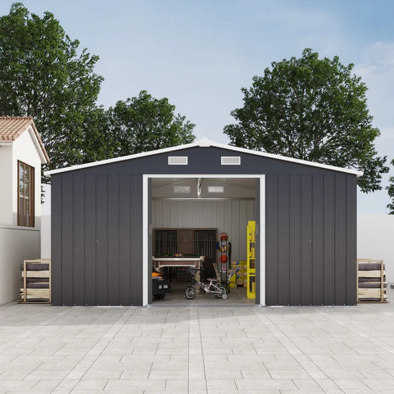 Campcraft 0.25mm color steel plate, surface protective film, Two daylight Windows, A practical and thoughtful gift,two colors can be freely selected storage sheds-海智集-Default-