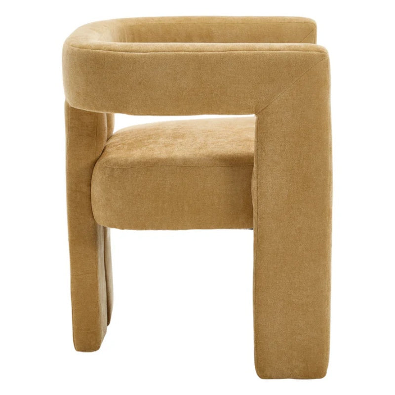 Campcraft Contemporary Designed Fabric Upholstered Accent/Dining Chair /Barrel Side Chairs Kitchen Armchair for Living Room 2PC/SET-海智集-Default-