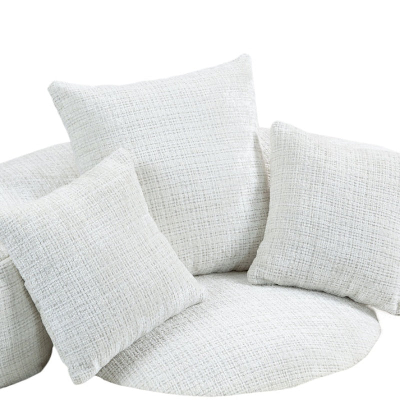 Lazy Sofa Durable Comfort Lounger High Back Bean Bag Chair Couch With Three Pillows for Adults and Kids, Indoor & Outdoor, Single Gaming Sofa Chair For Bedroom,Office (Beige Chenille)-海智集-Default-