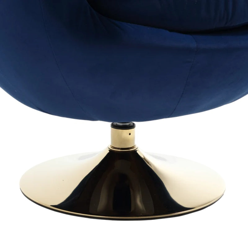 360 Degree Swivel Cuddle Barrel Accent Chairs, Round Armchairs with Wide Upholstered, Fluffy Fabric Chair for Living Room, Bedroom, Office, Waiting Rooms-海智集-Default-