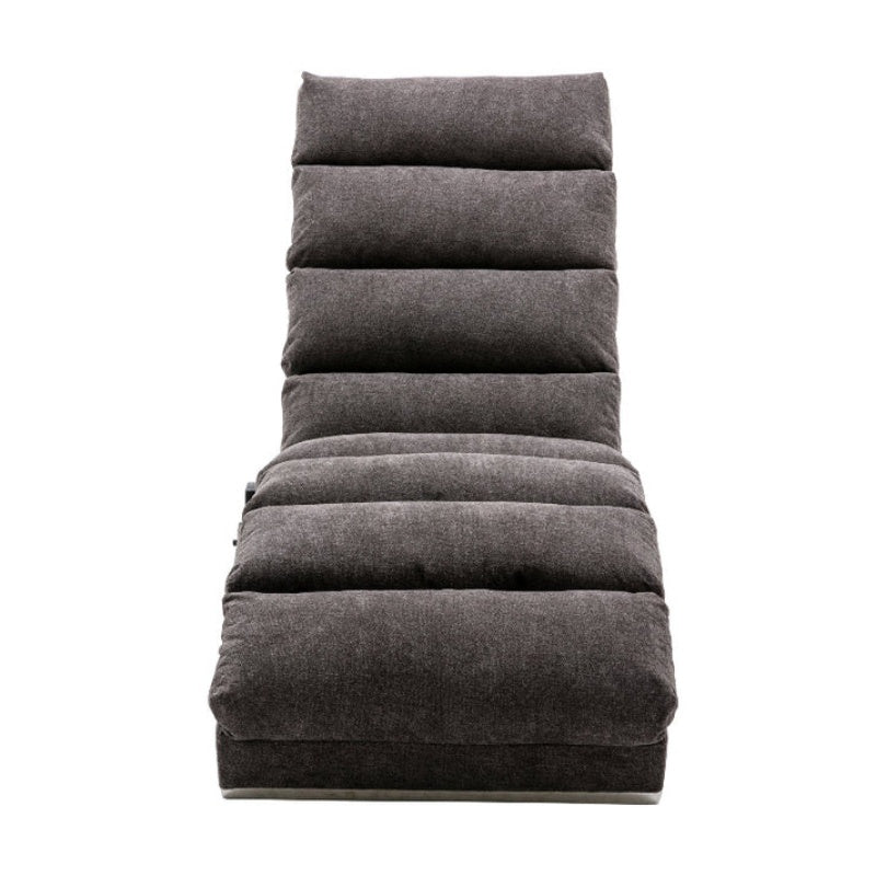 Ergonomic Linen Massage Chaise Lounge with Remote Control, Dark Gray, Electric Massage Lounger with 5 Modes-海智集-Default-