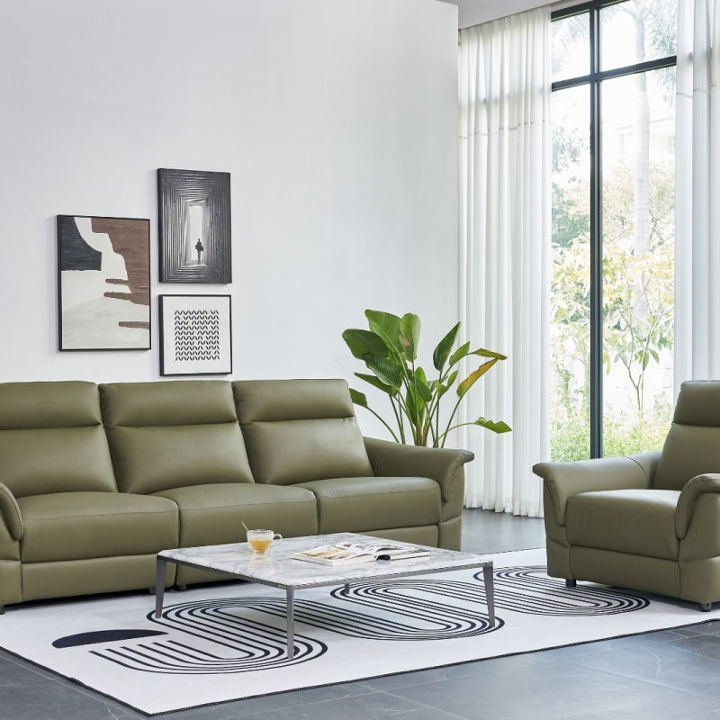 Emerald sofa, bedroom, living room, leather comfort, Italian style, soft and modern-海智集-