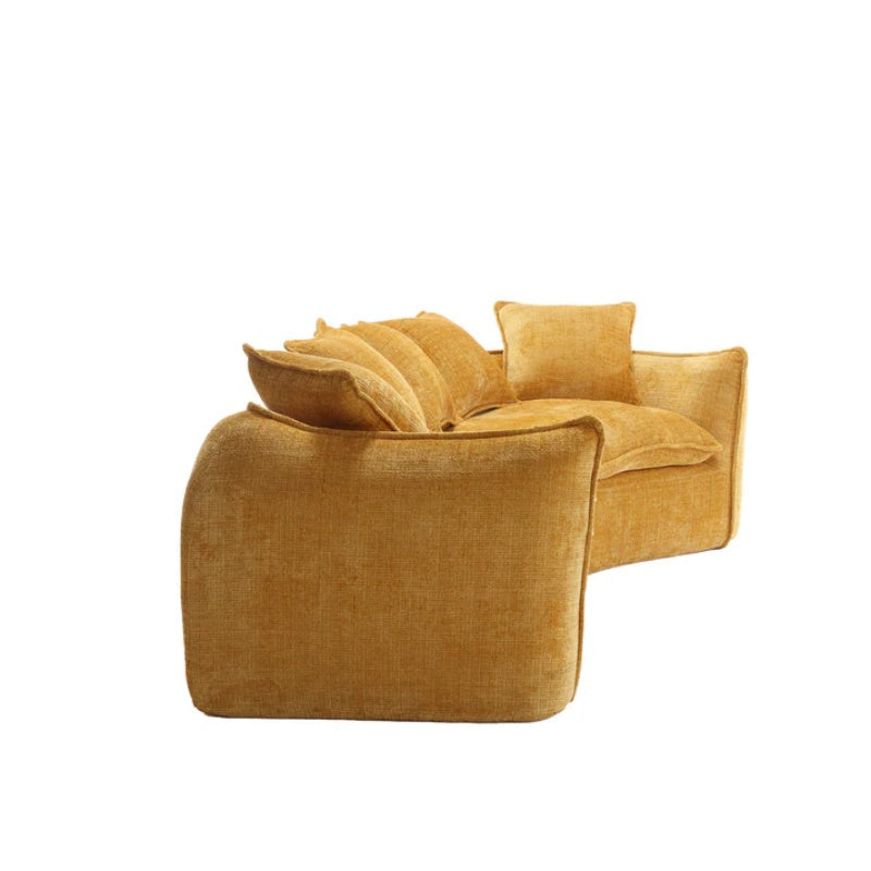 Modular Sectional Sofa, U-Shaped Couch with Sofa for five & Pillows, Modern Minimalist chenille Fabric Large Comfy Cloud Sofas, Living Room Furniture Sets-海智集-Default-